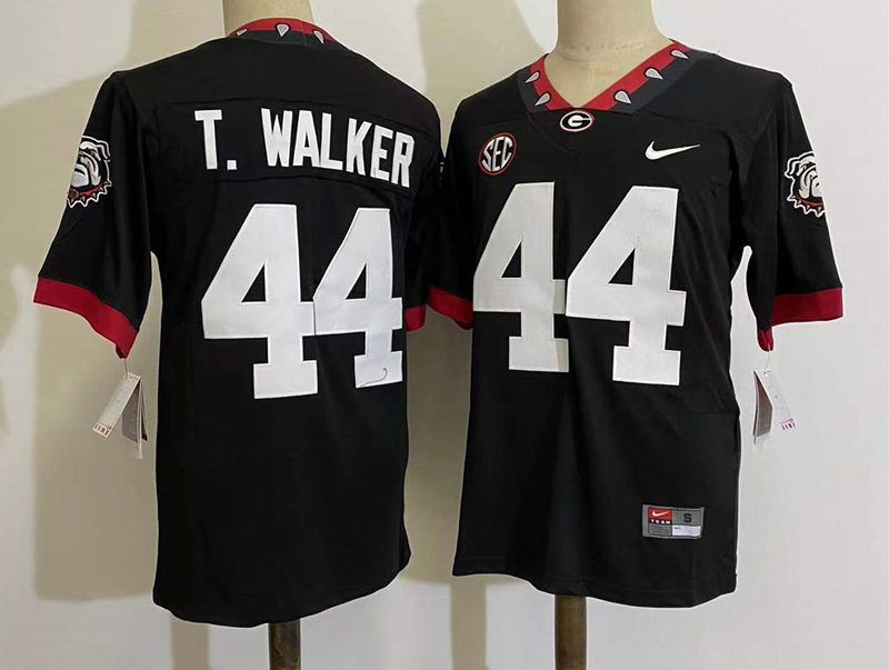 Men Georgia Bulldogs #44 T.Walker Black Nike 2025 NCAA Jersey